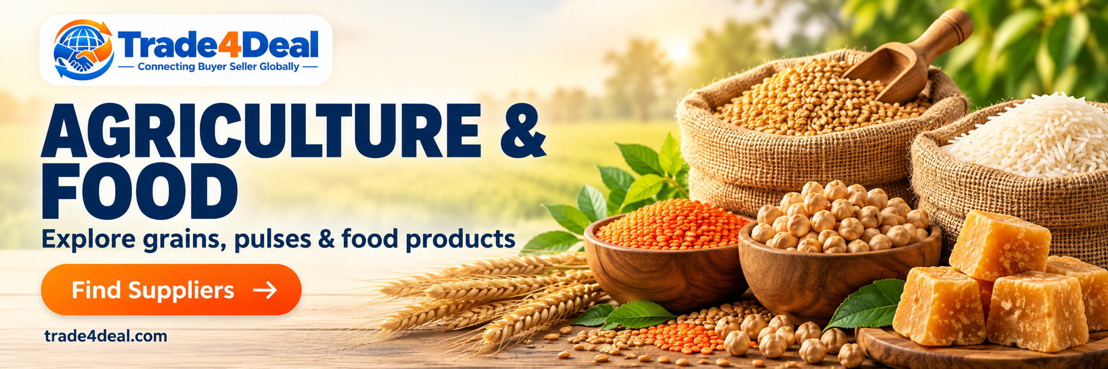 Trade4Deal agriculture and food banner